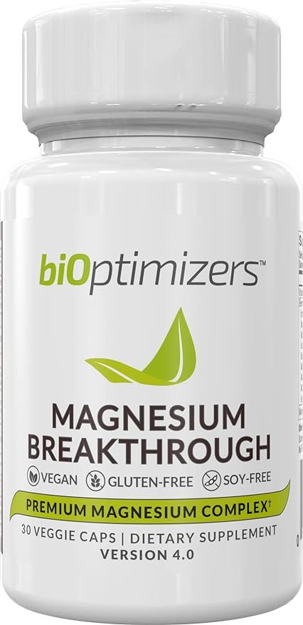BiOptimizers - Magnesium Breakthrough Supplement 4.0 - Has 7 Forms of Magnesium Like Bisglycinate... | Amazon (US)