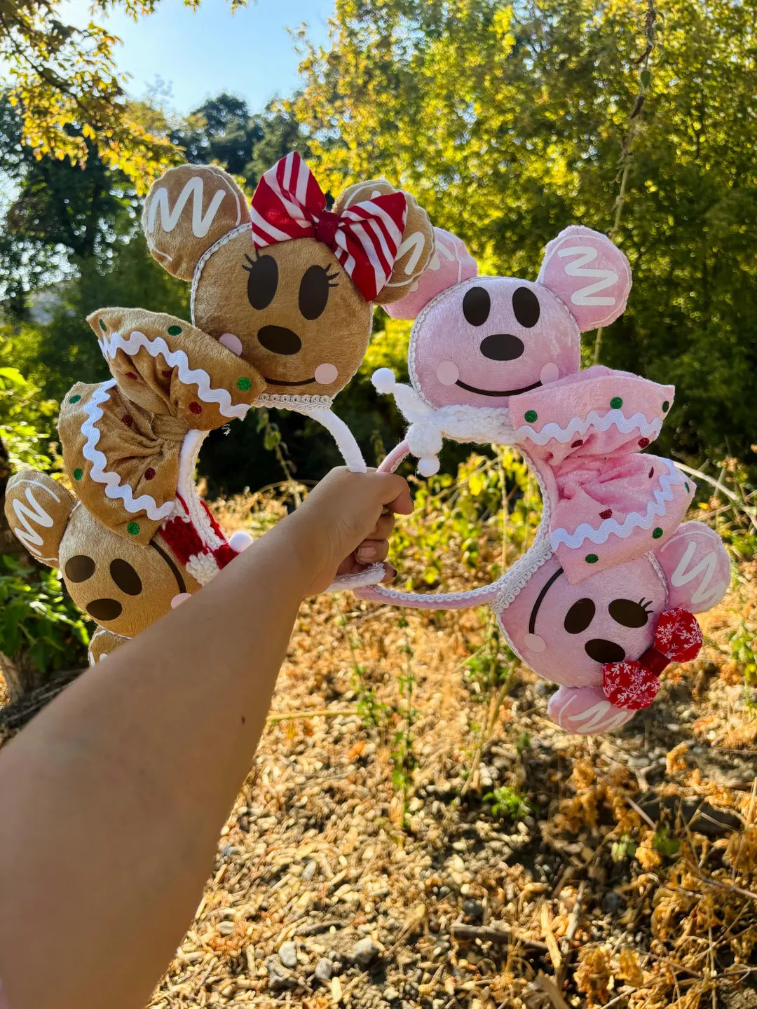 Gingerbread Minnie Mouse Ears - Etsy | Etsy (US)