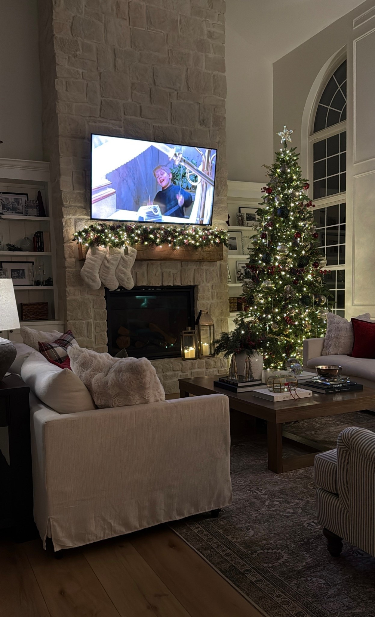 Cozy Christmas living room decor 

#LTKHome #LTKGiftGuide #LTKHoliday