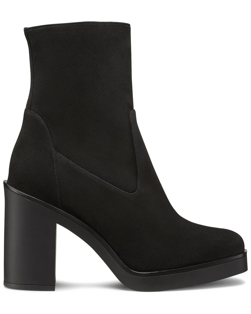 Stuart Weitzman Bethenny 80 Suede Zip Bootie | Shop Simon