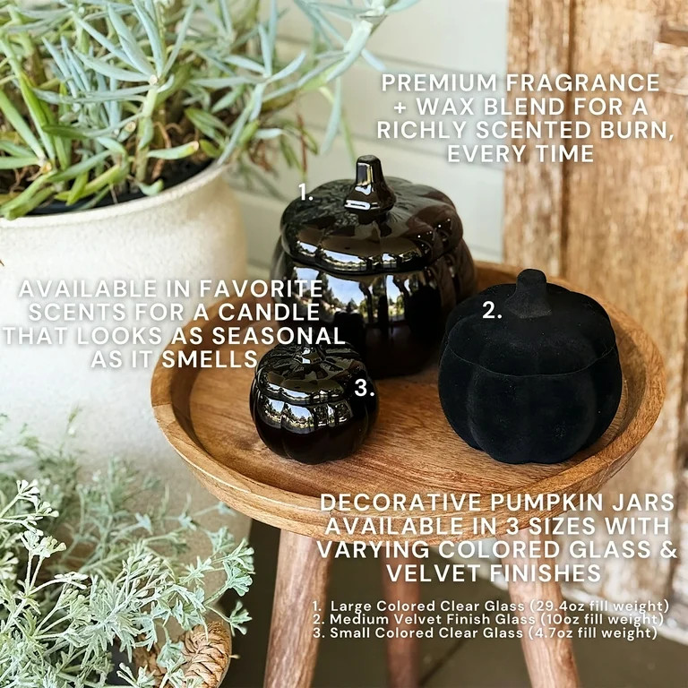 Better Homes and Gardens 1-Wick Pumpkin Jar Candle, Warm Leathered Amber, 5 oz | Walmart (US)