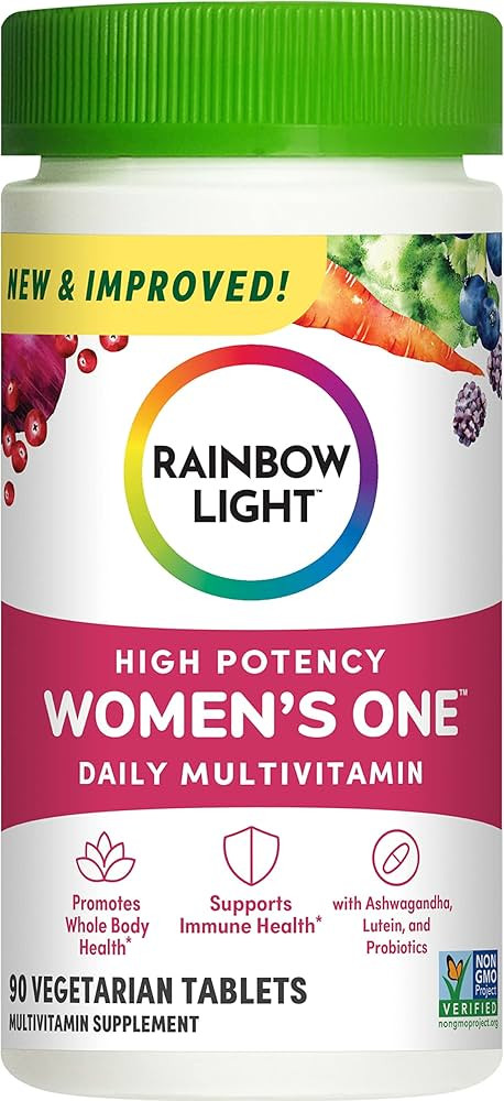 Rainbow Light Multivitamin for Women, Vitamin C, D & Zinc, Probiotics, Women’s One Multivitamin... | Amazon (US)