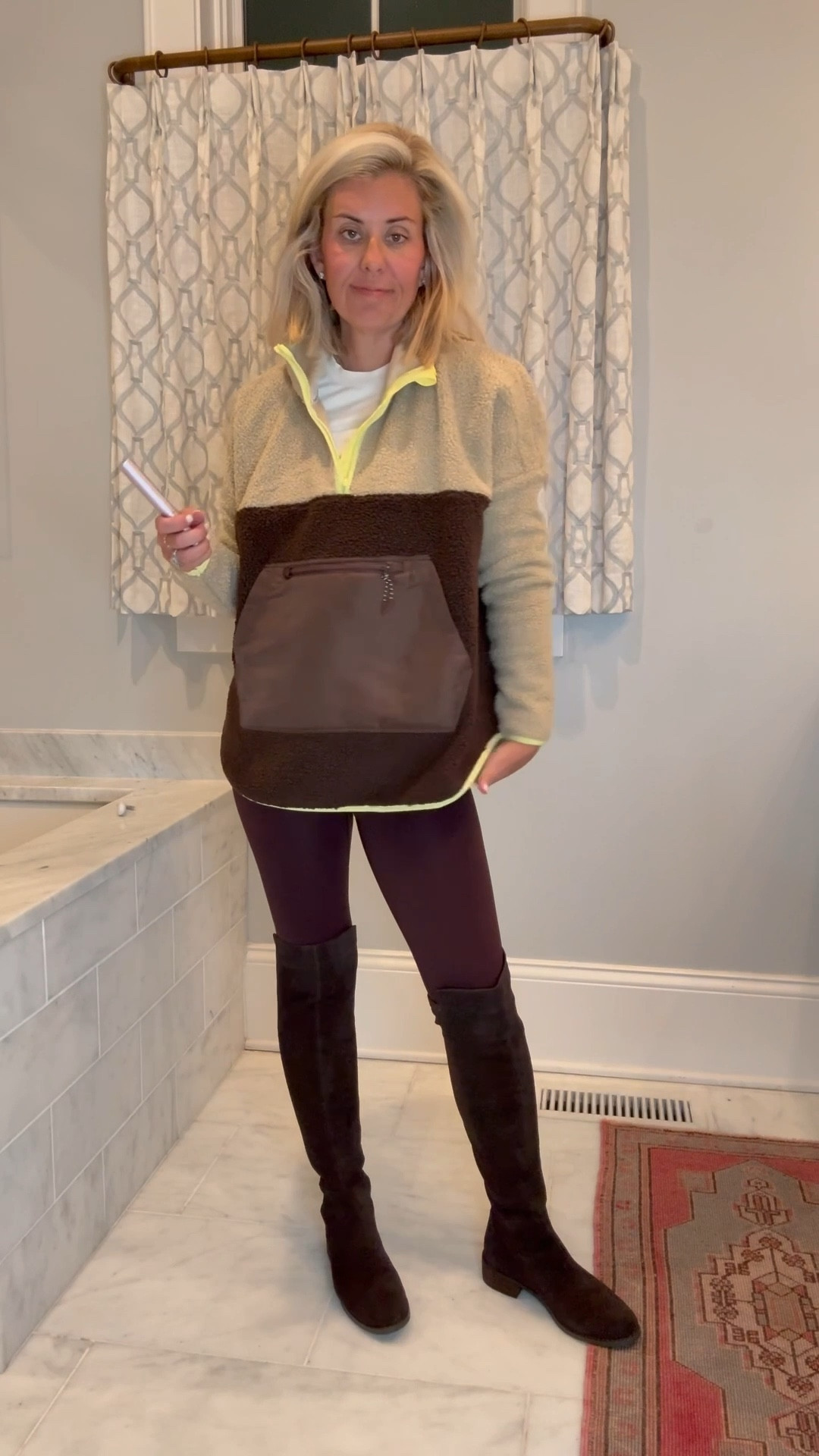 Obsessed!

Wearing XS fleece
XS tshirt 
Small leggings 
7.5 waterproof boots

#LTKootd #LTKmomlife #LTKdayinmylife #LTKgrwm #LTKmorningroutine #LTKSeasonal