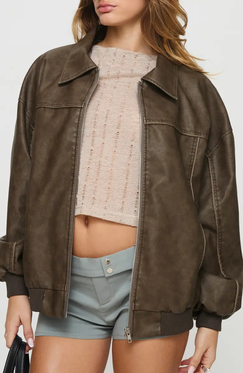 Goldsmith Water Repellent Faux Leather Jacket | Nordstrom
