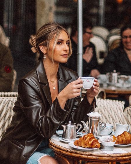 Fall brown leather jacket perfect for a Paris coffee shop! 

#LTKeurope #LTKtravel #LTKSeasonal