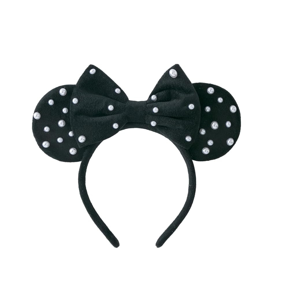 KARETT Sequins Mouse Ears Headband With Glitter Bow Cosplay Costumes Princess Party Decorations F... | Amazon (US)