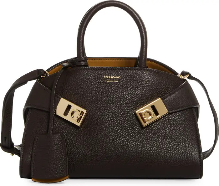 FERRAGAMO Mini Hug Soft Leather Top Handle Bag | Nordstrom | Nordstrom