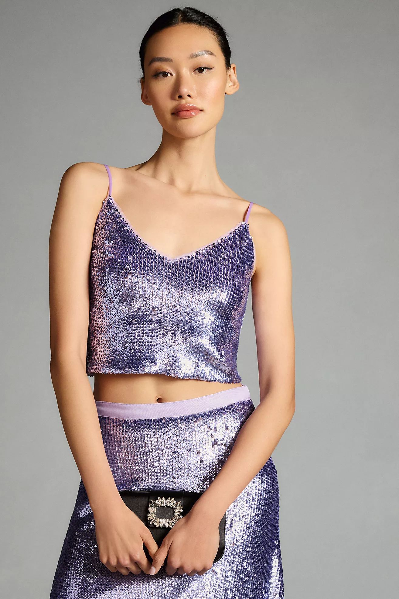 Le Superbe Lila Sequin Cami | Anthropologie (US)