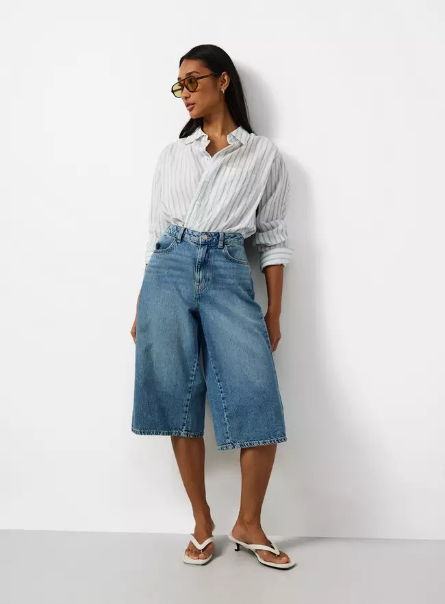 Buy Mid Denim Vintage Wash Longline Jorts 20 | Shorts | Tu | Tu Clothing