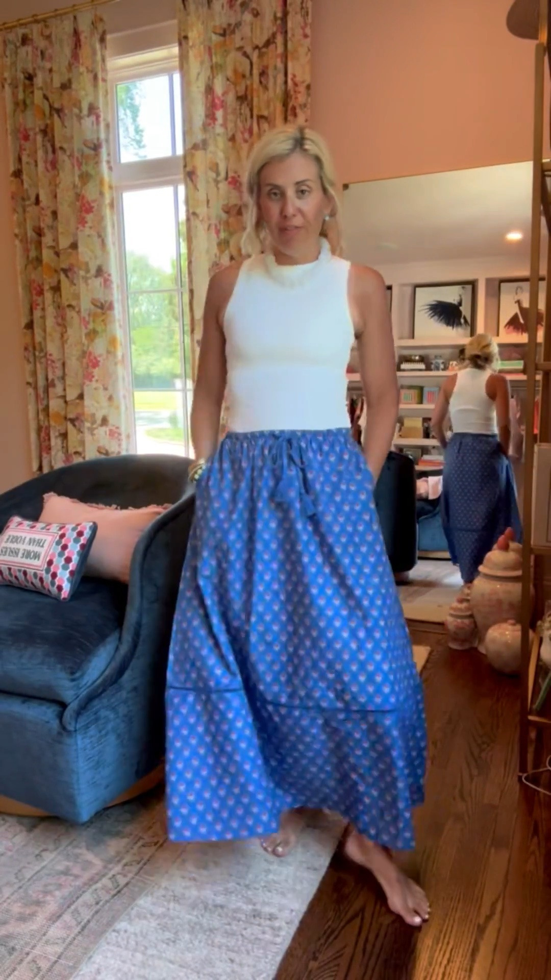 Oh my cuteness!! This skirt is so good!! I need to size up to a medium tank but this is a yes! 
Skirt- xs
Sweater - xs
 *Use my code Catherine20 at A+B

#LTKdayinmylife #LTKmomlife #LTKSeasonal