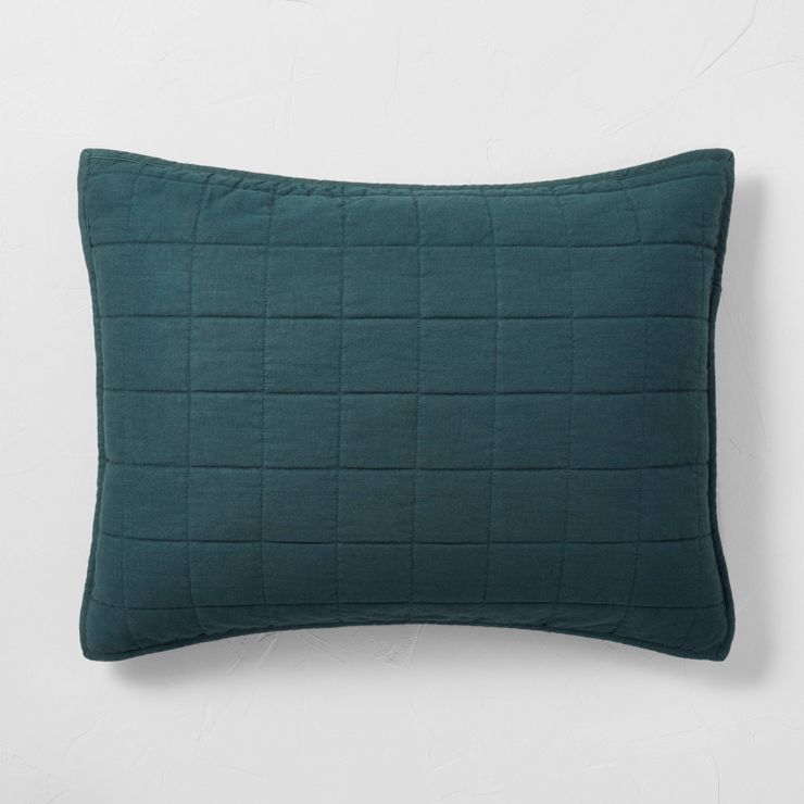 Heavyweight Linen Blend Quilt Pillow Sham - Casaluna™ | Target