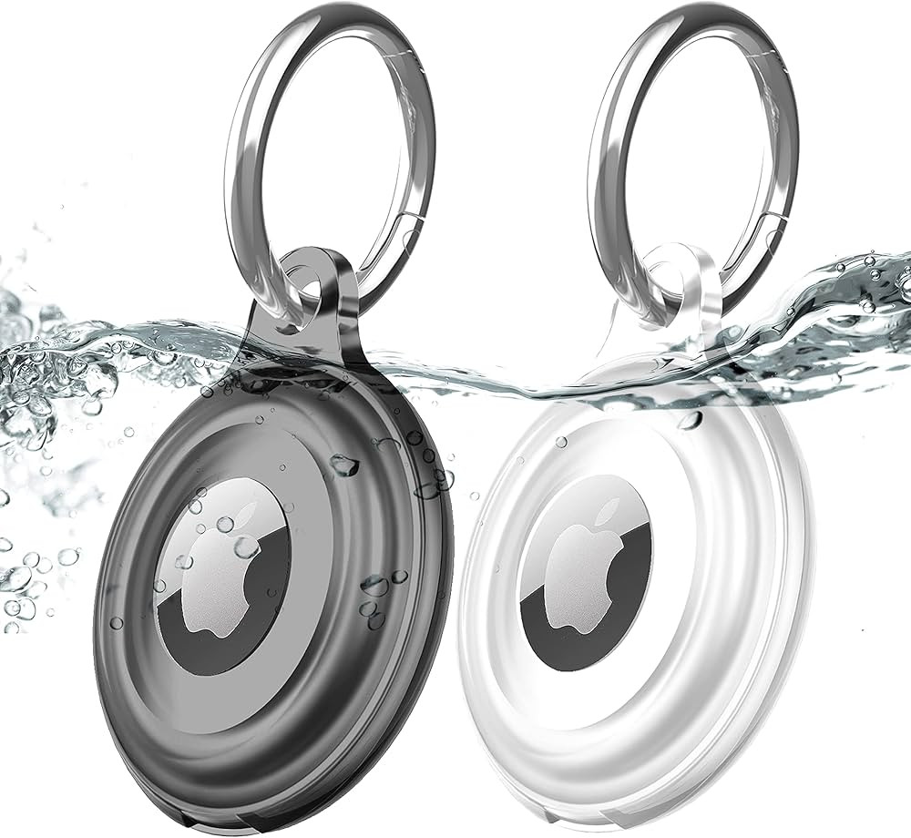 2 Pack IPX8 Waterproof AirTag Keychain Holder Case, Lightweight, Anti-Scratch, Easy Installation,... | Amazon (US)