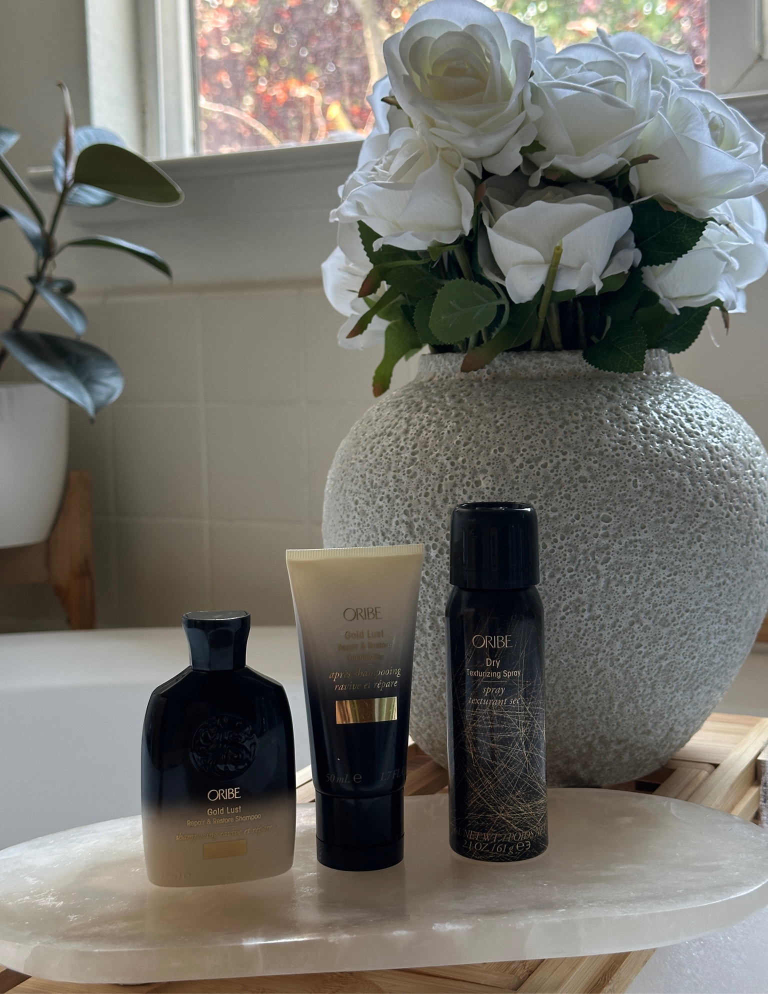 My current hair wash routine using  Oribe- smells amazing and leaves my hair silky and clean 🧼 

#LTKBeauty