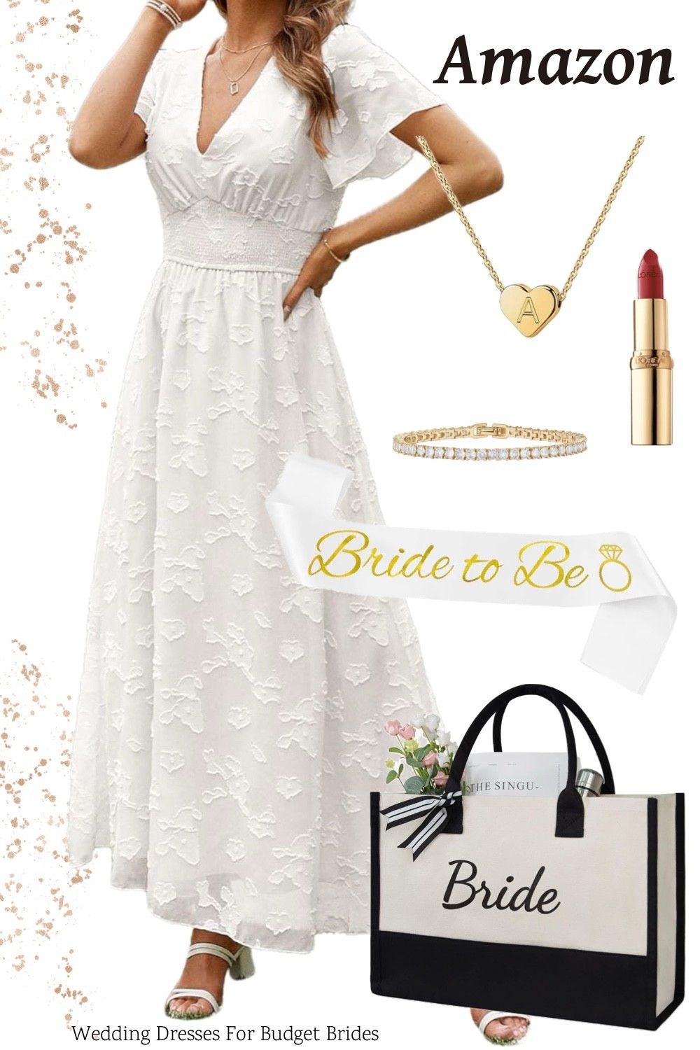 Outfit idea for the bride to be. On Amazon. White flowy dress under $50.

Bachelorette party dress, bridal shower dress, white dress, spring dress, summer dress. 

Engagement photo shoot dress, engagement party dress, rehearsal dinner dress. 

#LTKSeasonal #LTKWedding