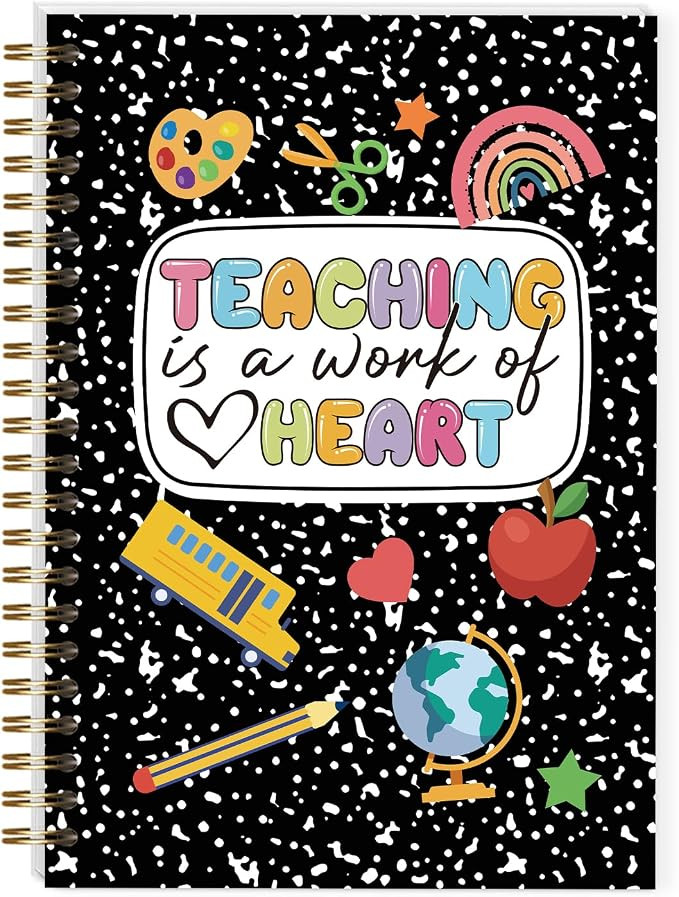 LRVSYUIN A5 Teacher Spiral Notebooks, Teacher Journal Planner for Back to School Classroom Suppli... | Amazon (US)