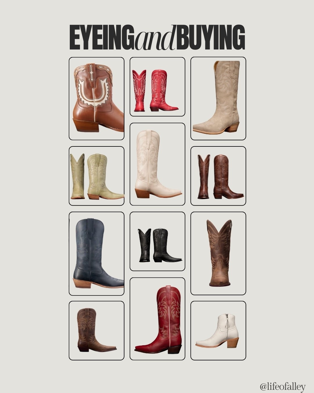 Eyeing and buying: Houston rodeo edition! Some of my favorite Tecovas boot picks.

#LTKTravel #LTKOver40