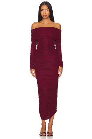 Varonica Dress in Oxblood | Revolve Clothing (Global)