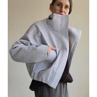 Quilted Puffer Crop Jacket High Collar, Lightweight Winter Coat | Etsy (US)