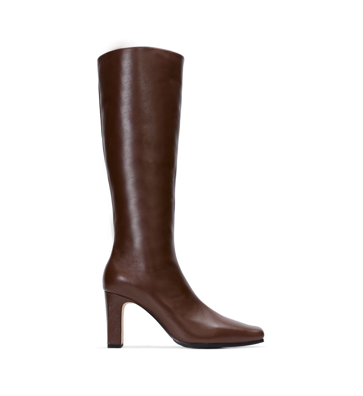 Pintail Chestnut Brown Leather Knee High Boots | Bared Footwear
