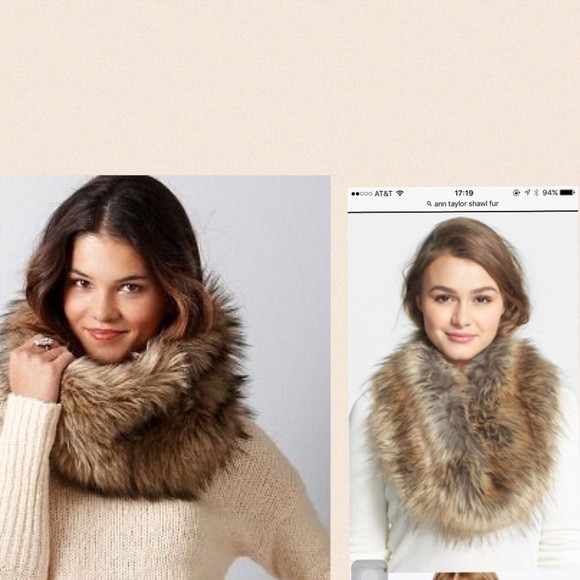 Ann Taylor Faux Fur Neck Infinity Wrap | Poshmark