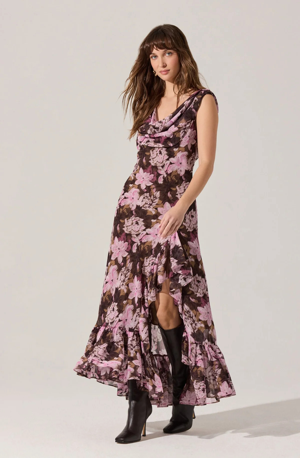 Cecilia Floral Cowl Neck Maxi Dress | ASTR The Label (US)
