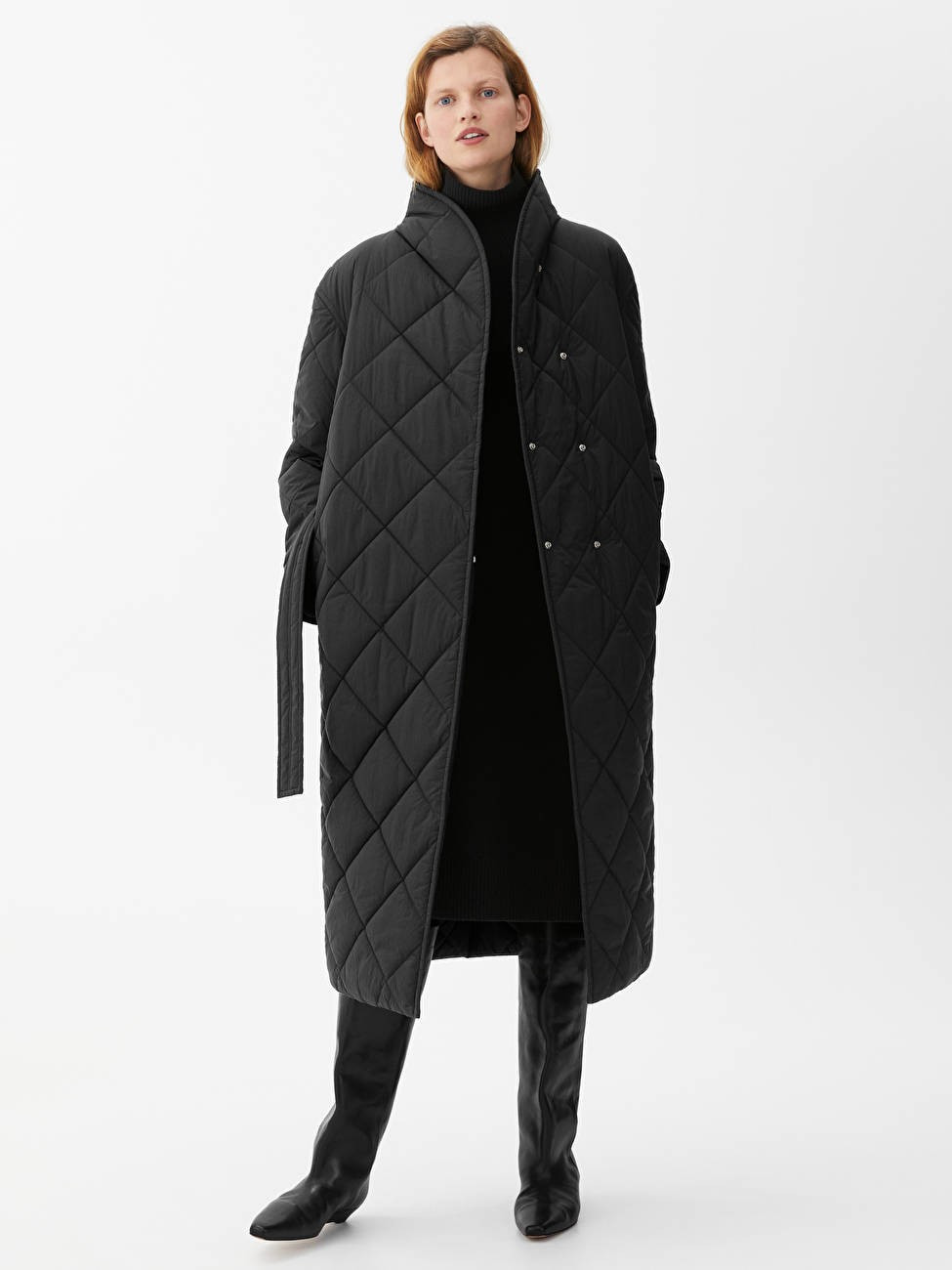 Quilted Shawl Collar Coat | ARKET (US&UK)