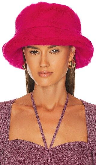 X RCP Faux Fur Bucket Hat in Fuchsia | Revolve Clothing (Global)
