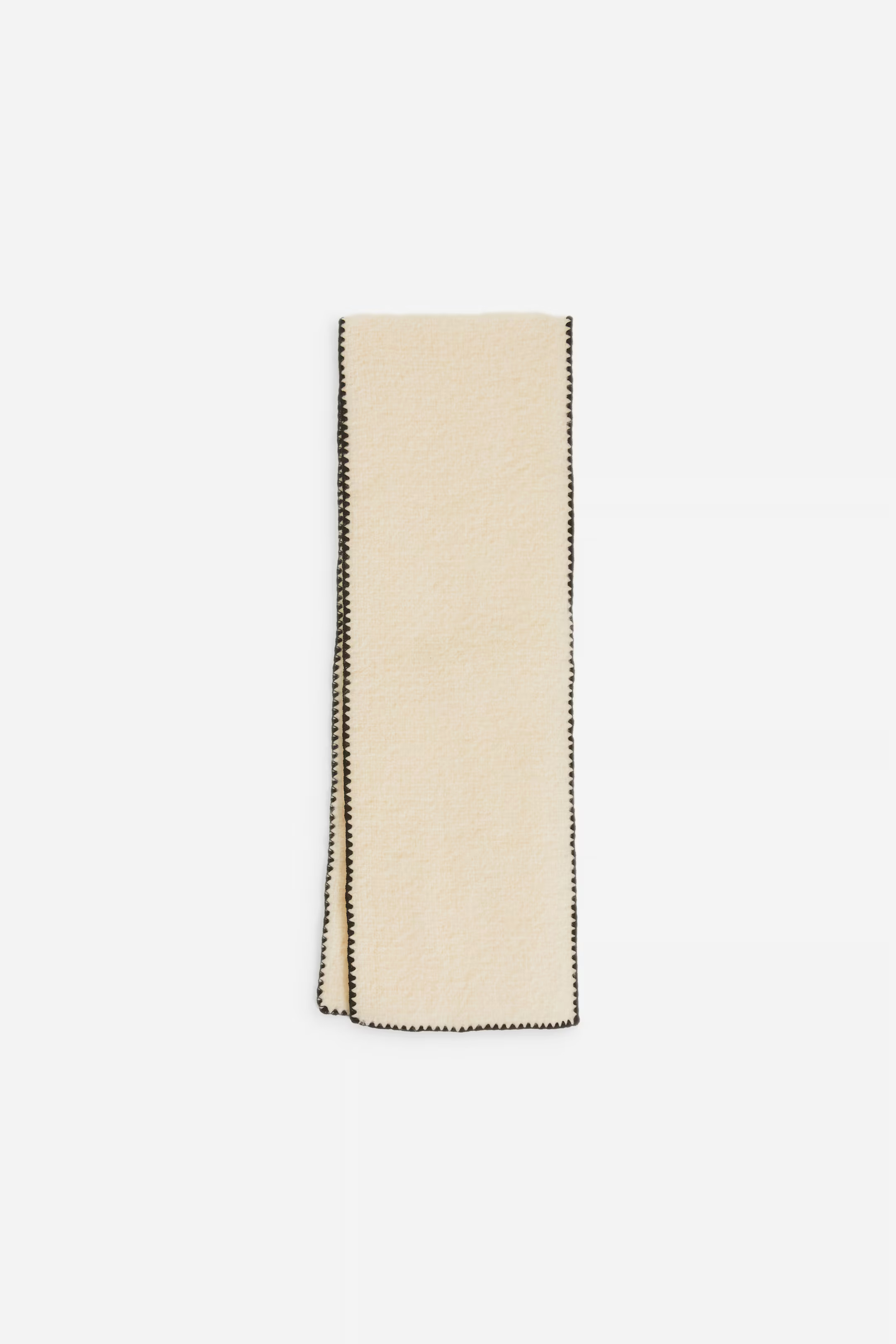Blanket-Stitch Scarf - Black - Ladies | H&M GB | H&M (UK, MY, IN, SG, PH, TW, HK)