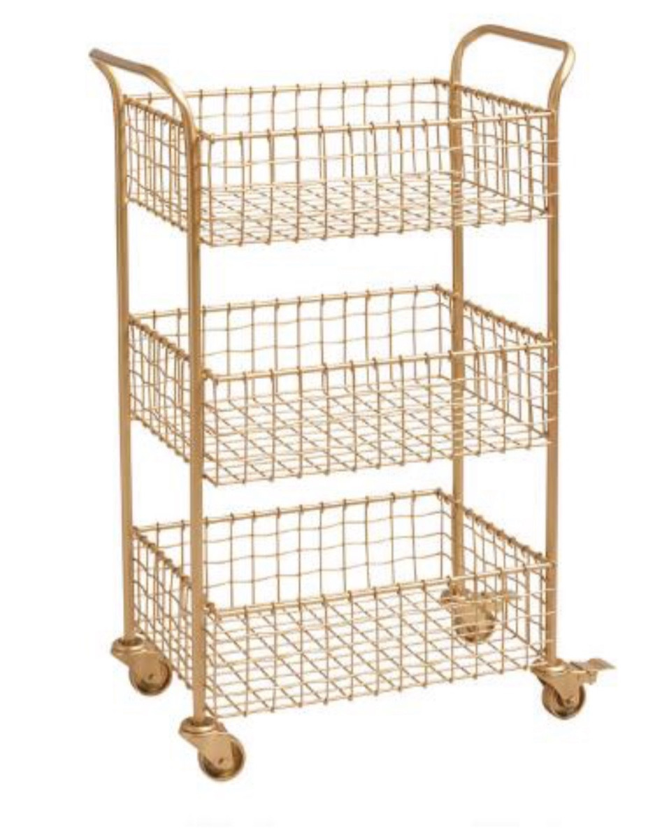 Loving this rolling cart, perfect for laundry room or bathroom organization. 

#LTKhome