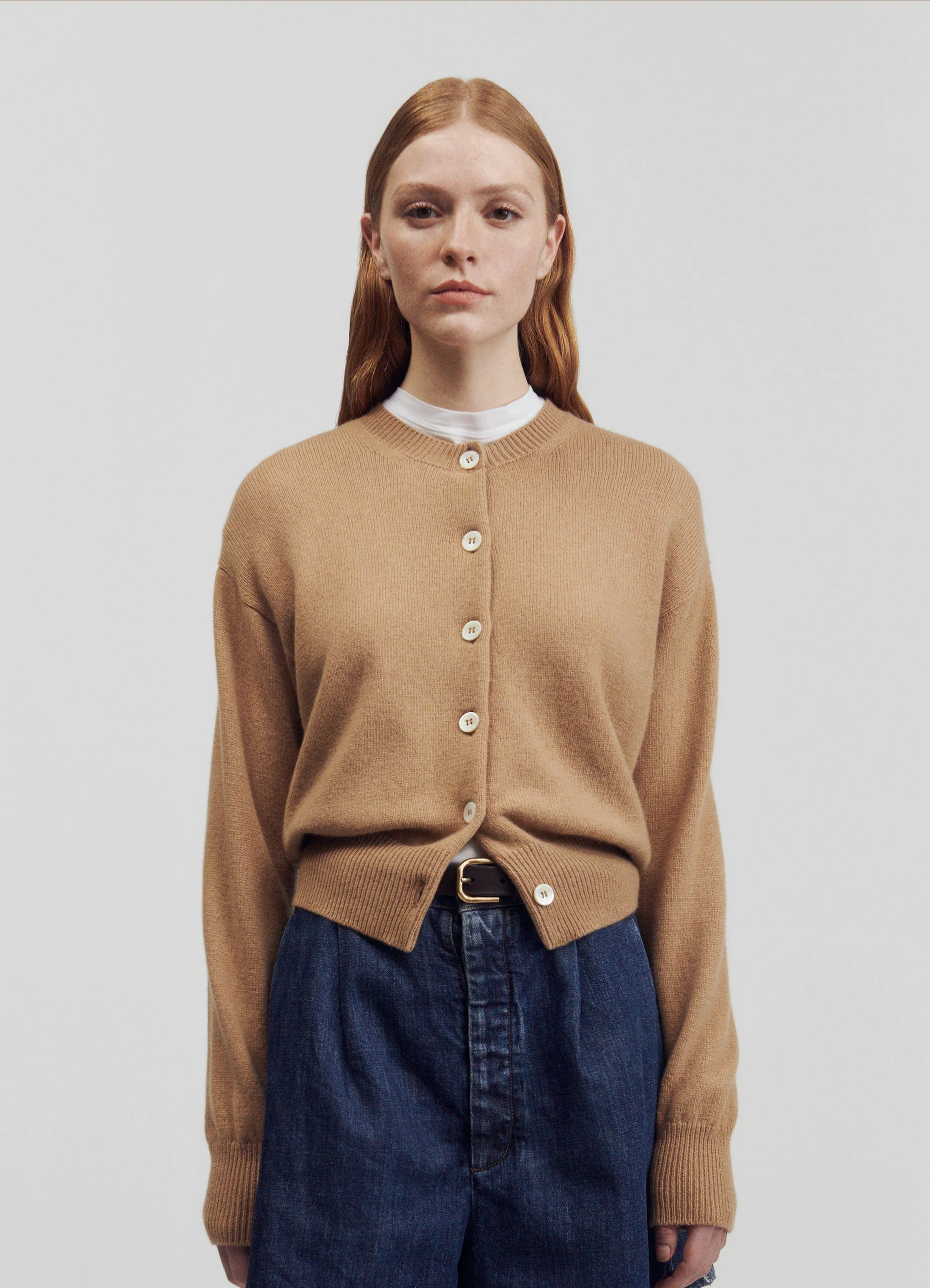 Ada Geelong Crewneck Cardigan | &Daughter