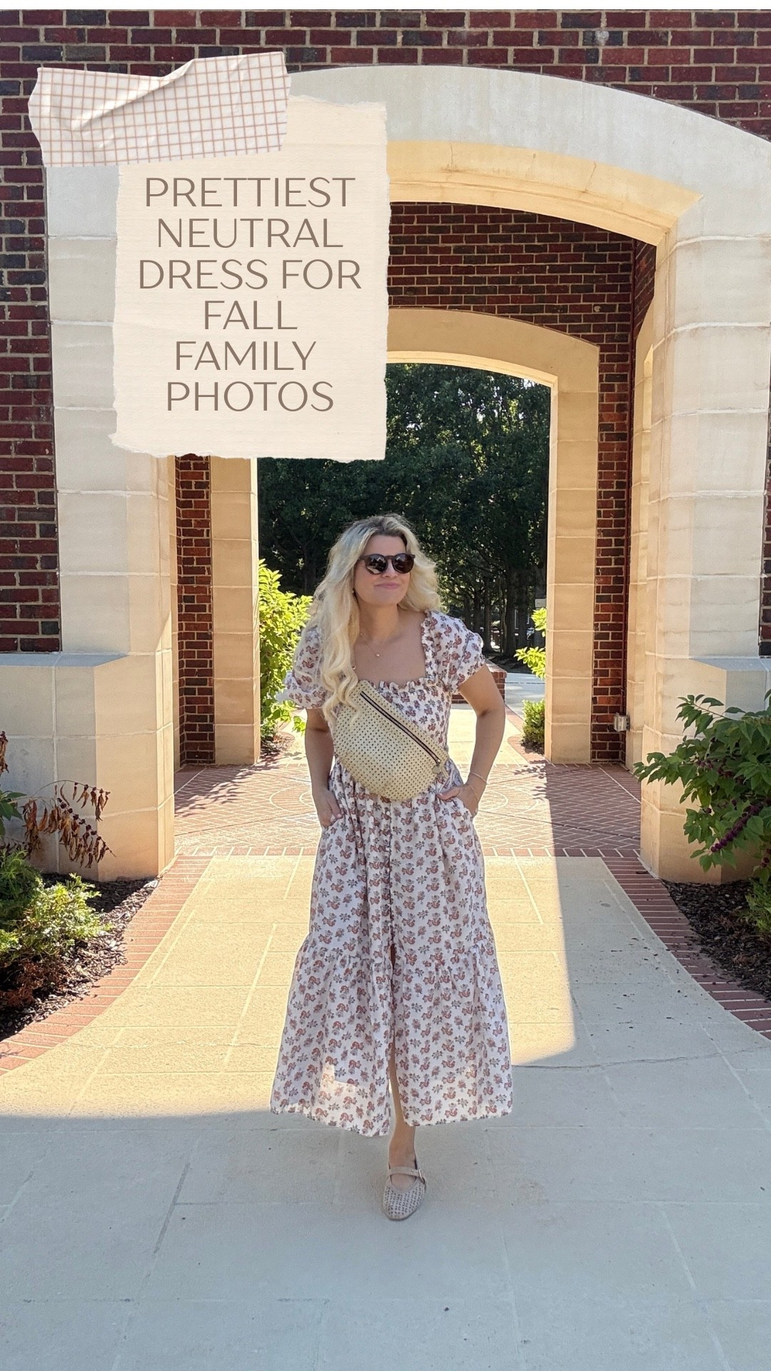 Love this neutral dress for fall family photo outfits! So pretty and so comfy with flats or boots. Wearing with my favorite sling bag and the comfiest flats

#LTKgrwm #LTKootd #LTKNYFW