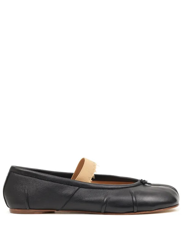 Tabi leather ballerina shoes | Farfetch Global