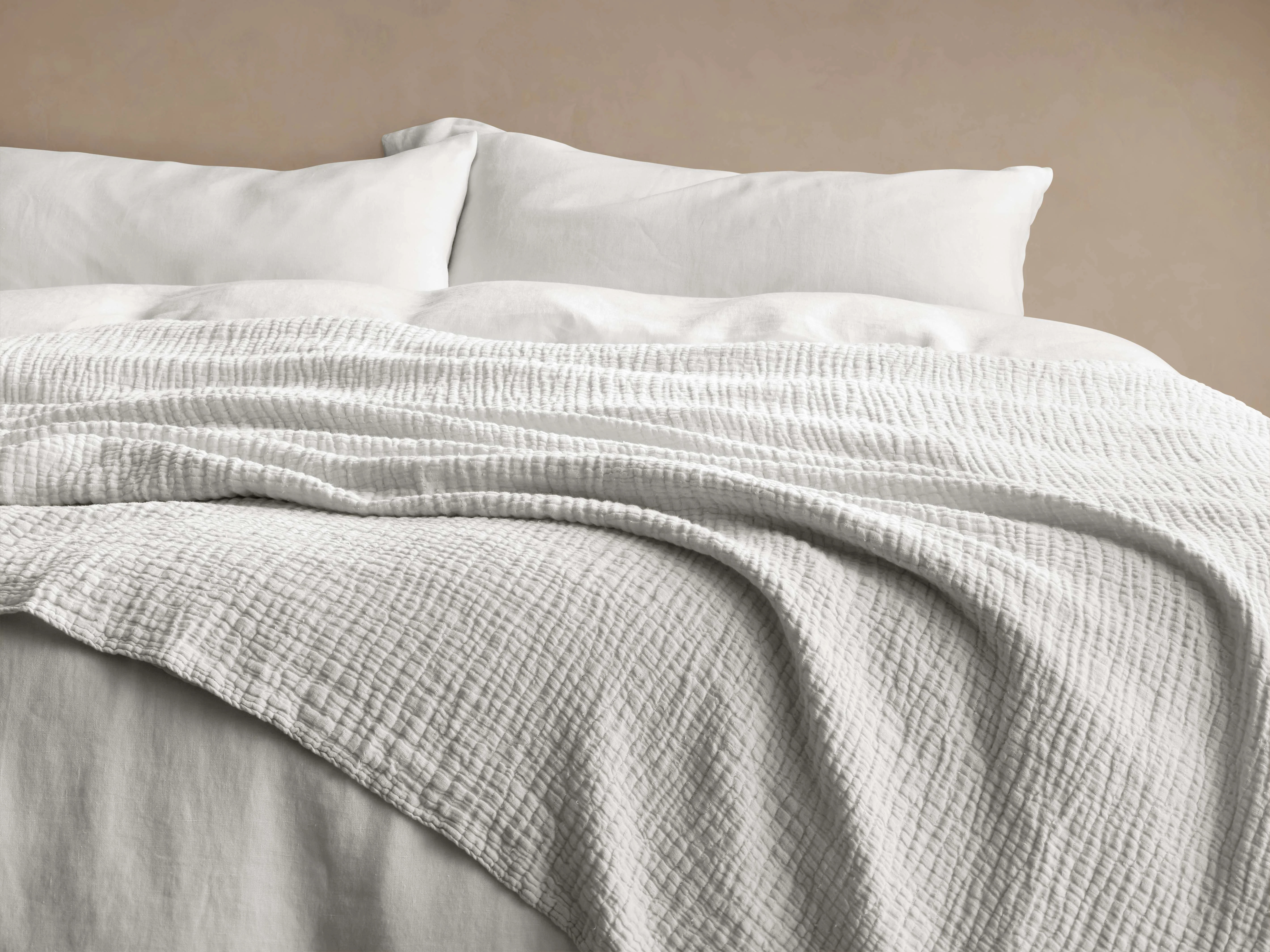 Zehra Linen Bed Blanket | Arhaus