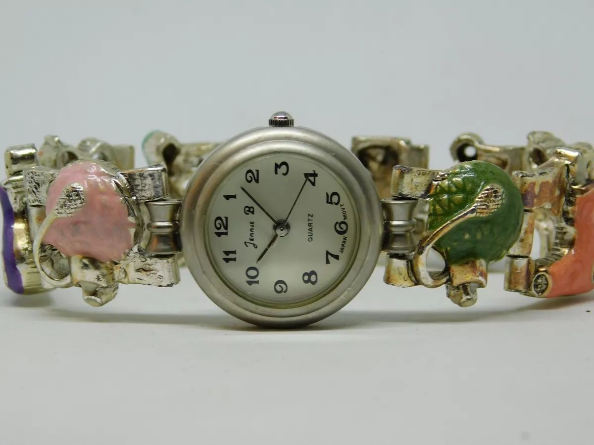 Jennie B Barbers Theme Bracelet Quartz Analog Ladies Watch Sz. 6 3/4&#034;  | eBay | eBay US