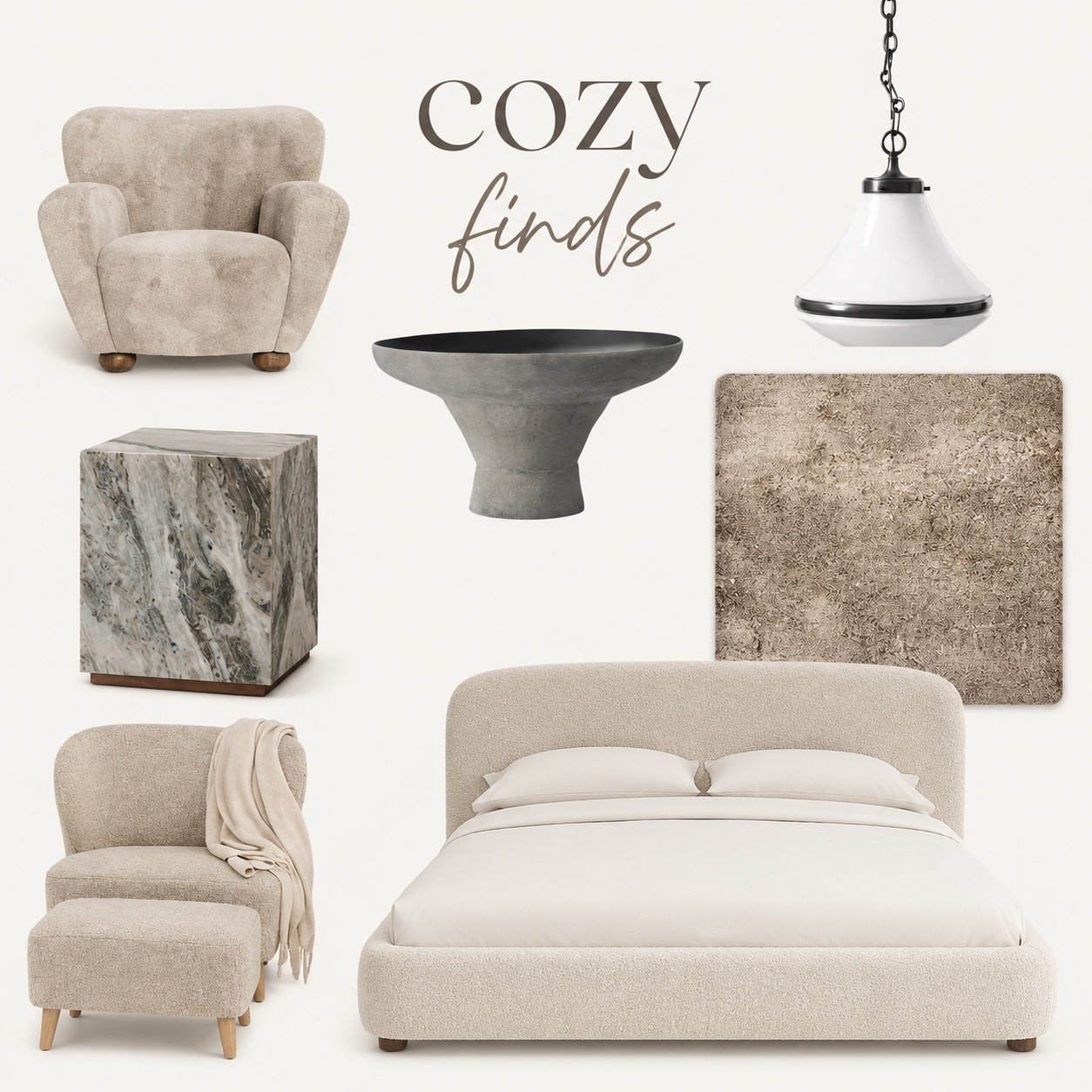 Cozy Finds for a High-End Home Feel

Neutral pieces that make a space feel warm, layered, and designer-inspired. Loving the soft textures, sculptural shapes, and elevated finishes in these finds lately. The perfect mix of cozy and curated.

#LTKHome #LTKSaleAlert