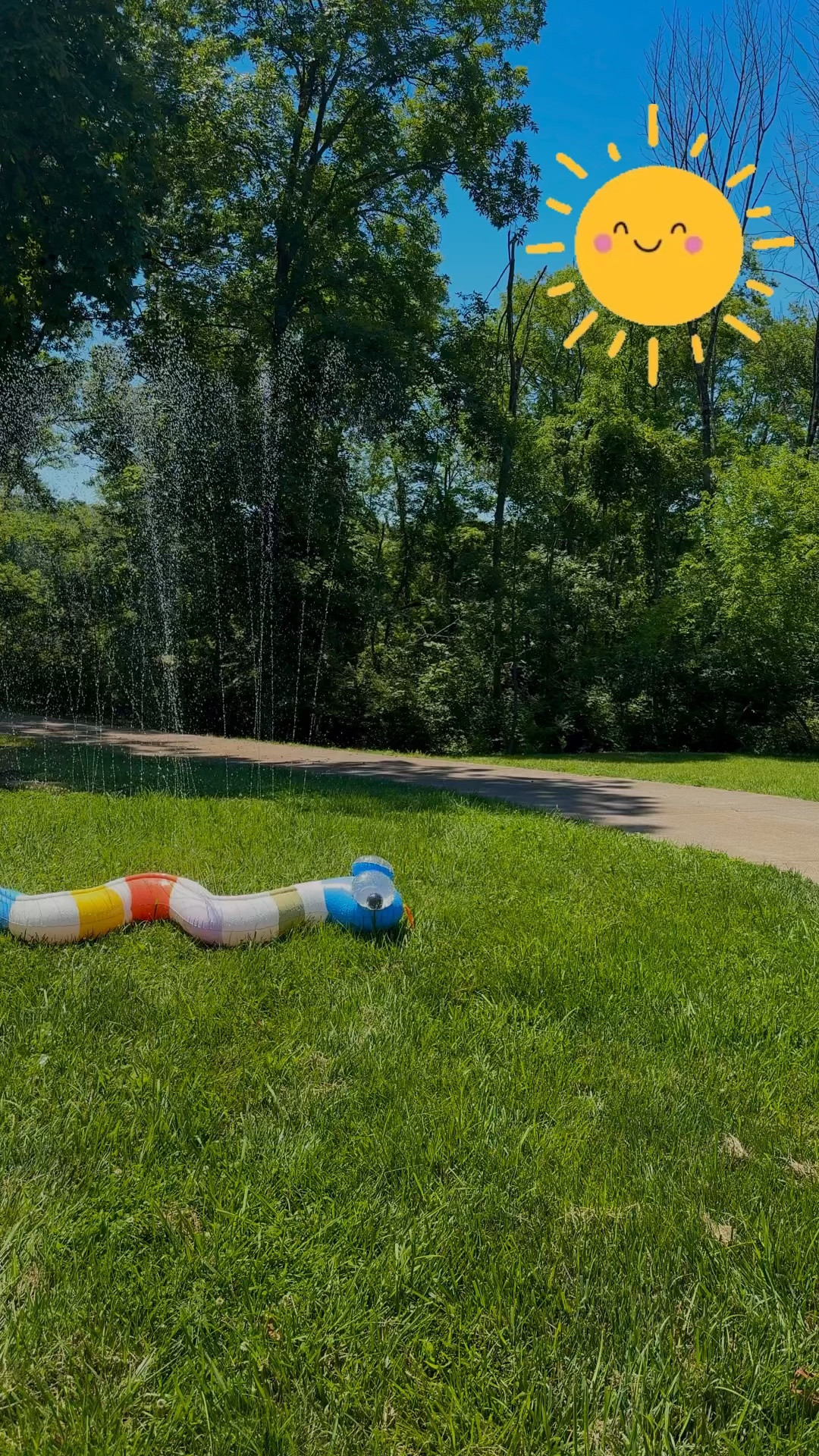 outdoor summer fun 🤍 we have had this sprinkler for a few years and absolutely love it! Its also lasted us a long time!