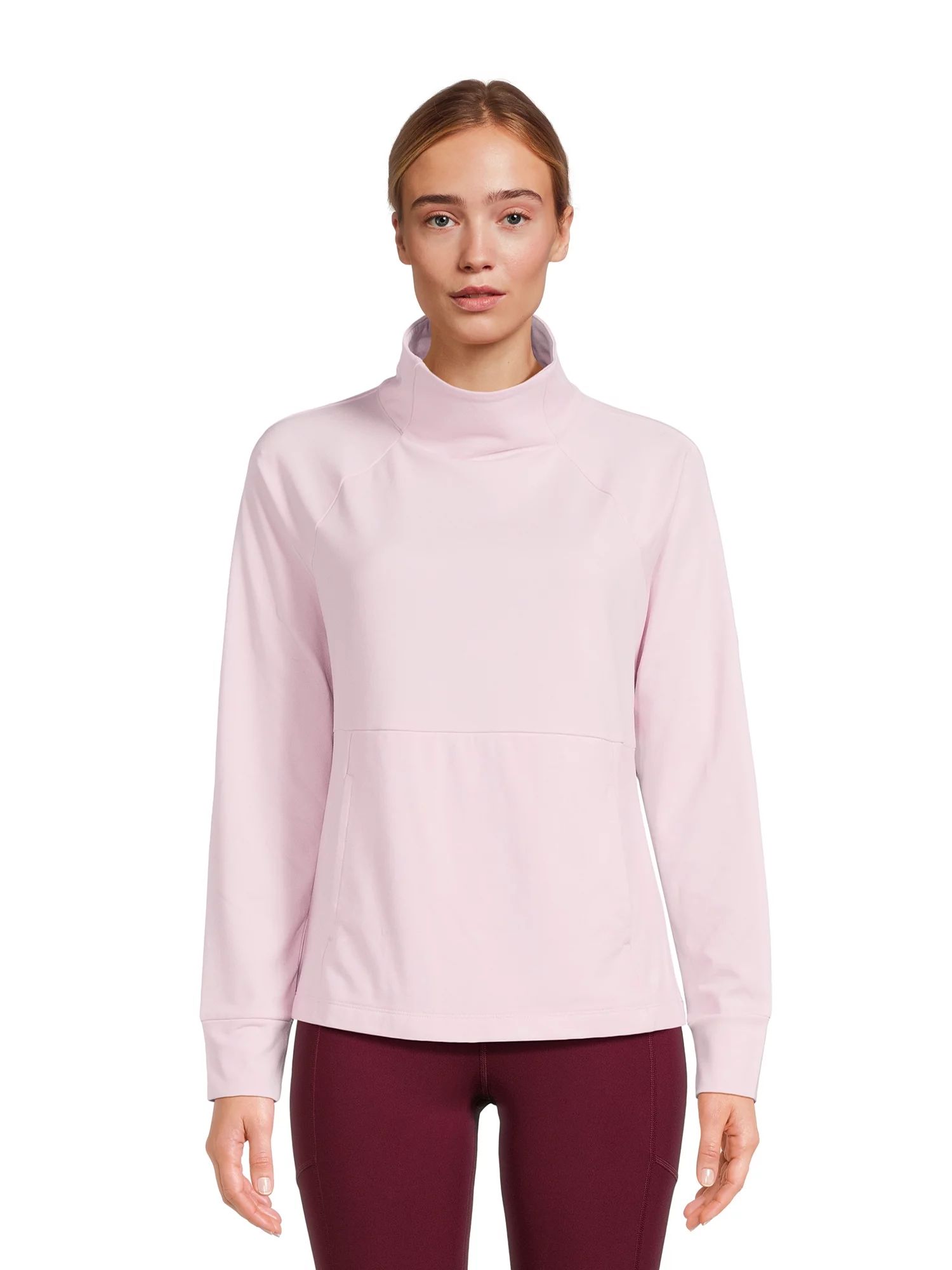 Avia Women’s Mock Neck Long Sleeve Pullover Top, Sizes XS-3XL | Walmart (US)