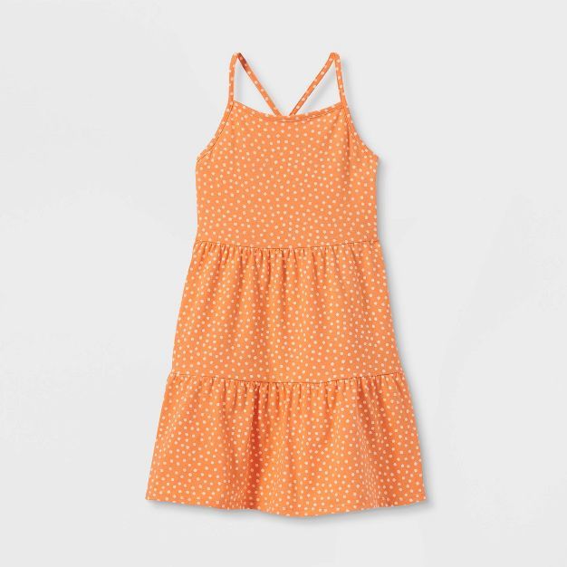Girls' Sleeveless Tiered Knit Dress - Cat & Jack™ | Target