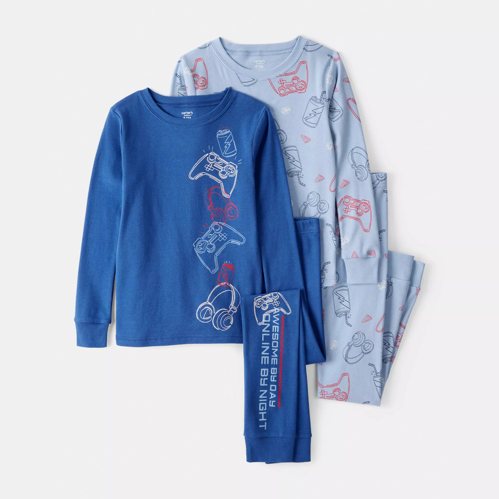 Boys 4-14 Carter's 4-pc. Pajama Top & Pajama Bottoms Set | Kohl's