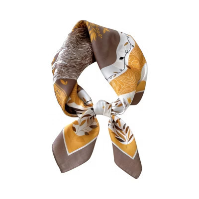 Anna-Kaci Soft Square Neck Scarf with Floral Pattern for Hair and Bag Styling - Multicolor | Target