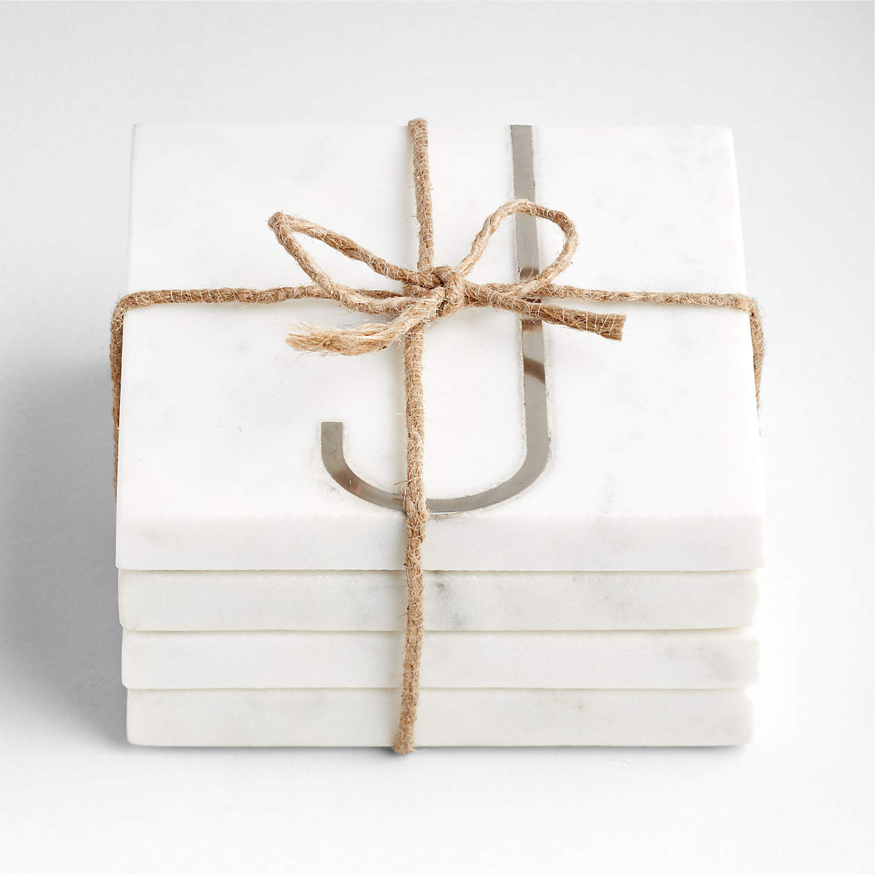 Marble "M" Monogram Coasters, Set of 4 + Reviews | Crate & Barrel | Crate & Barrel