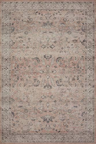 Loloi II Hathaway Collection HTH-06 Blush / Multi, Traditional 7'-6" x 9'-6" Area Rug | Amazon (US)