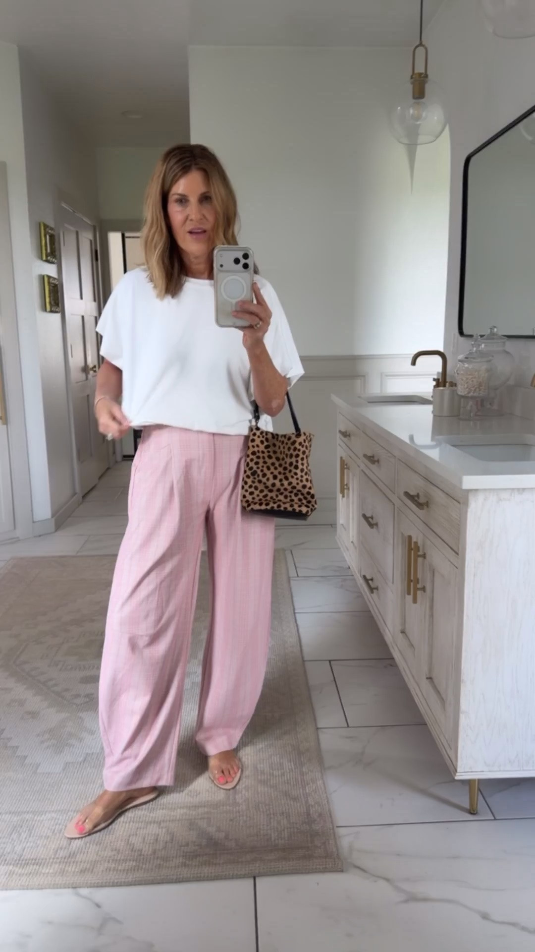 Wearing a size medium on pants and top

#LTKOver40