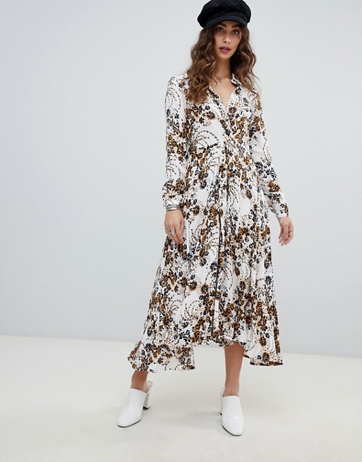 Free People Tough Love floral shirt dress | ASOS US