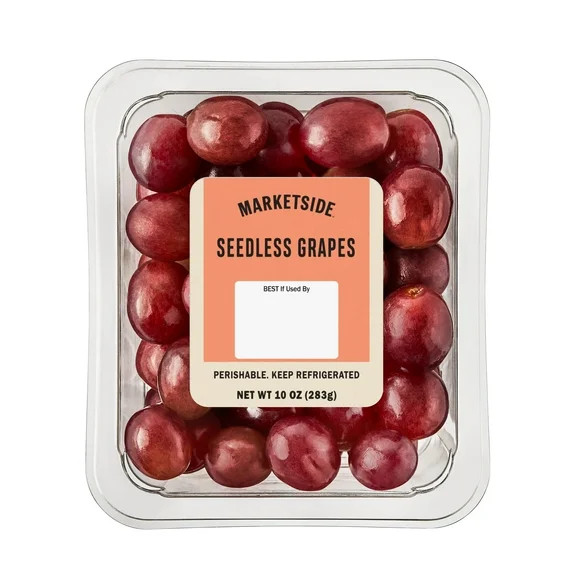 Marketside Fresh Seedless Whole Grapes, 10 oz Tray, Ready-to-Eat | Walmart (US)