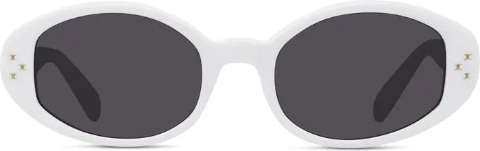 52mm Triomphe Dot Oval Sunglasses | Nordstrom