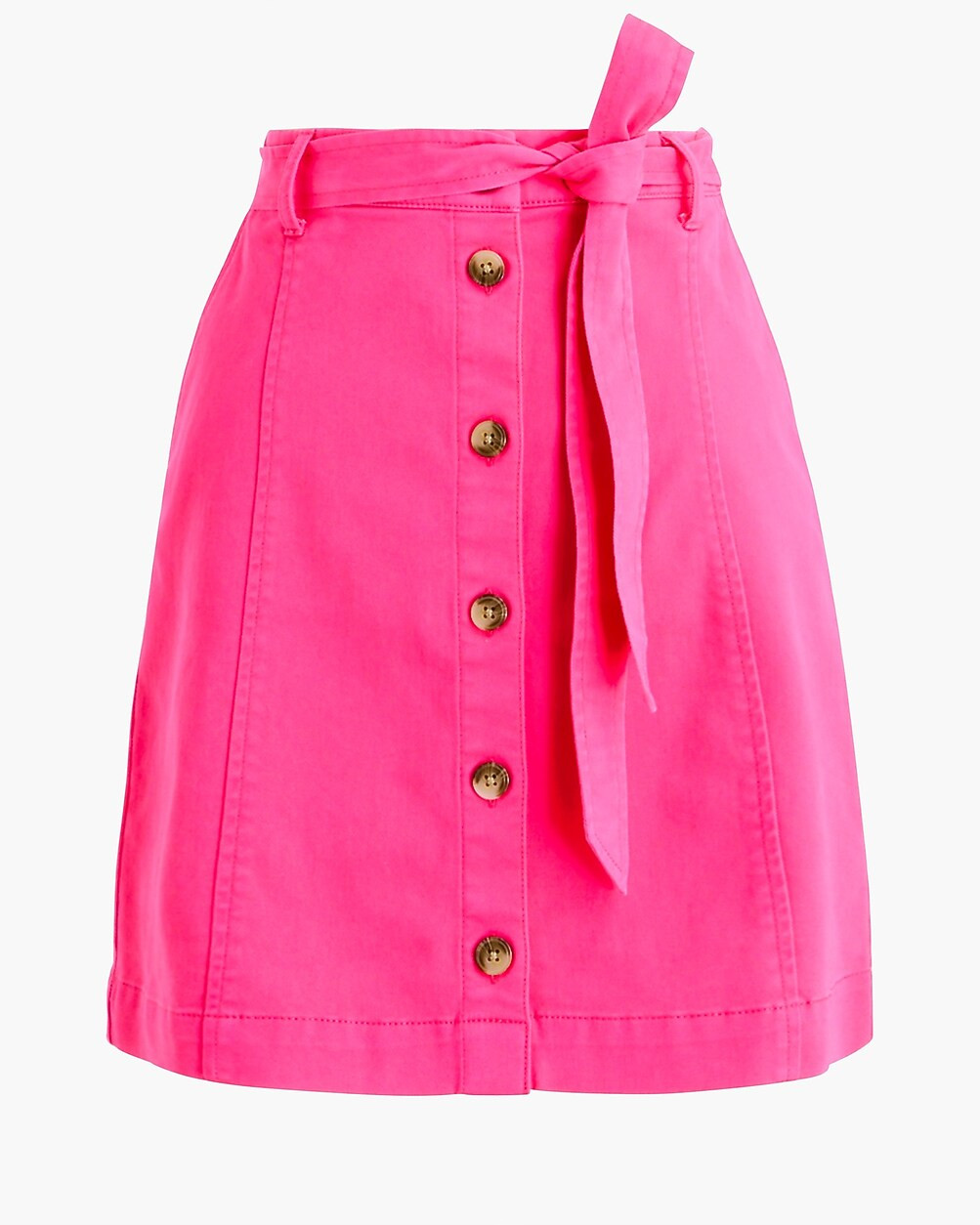 Chino button-front mini skirt | J.Crew Factory
