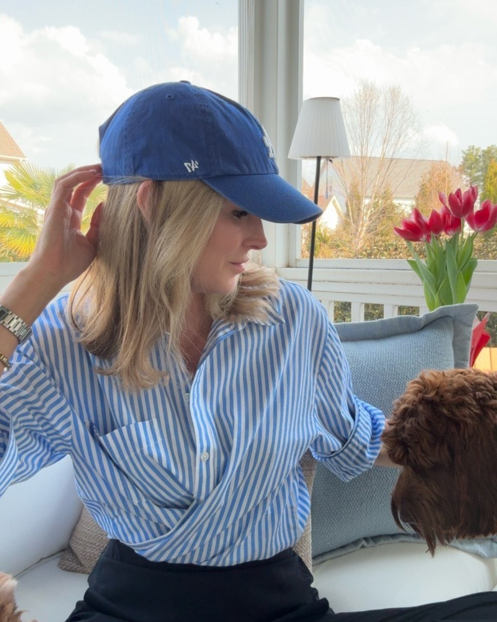 The perfect shirt and hat combo on sale this weekend!  Use code ANNA20. Anthropologie 

#LTKOver40 #LTKmomlife #LTKSpringSale