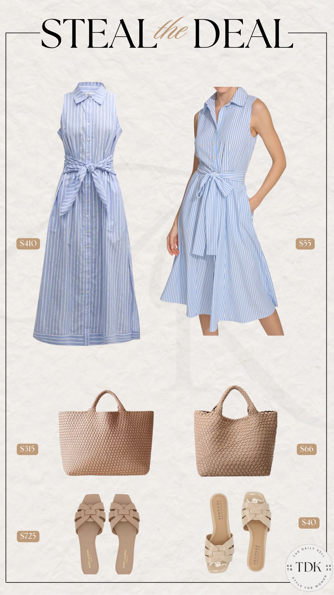 Steal the deal or splurge with this beautiful blue summer dress that can be dressed up or down.  

#LTKStyleTip #LTKFindsUnder100 #LTKOver40