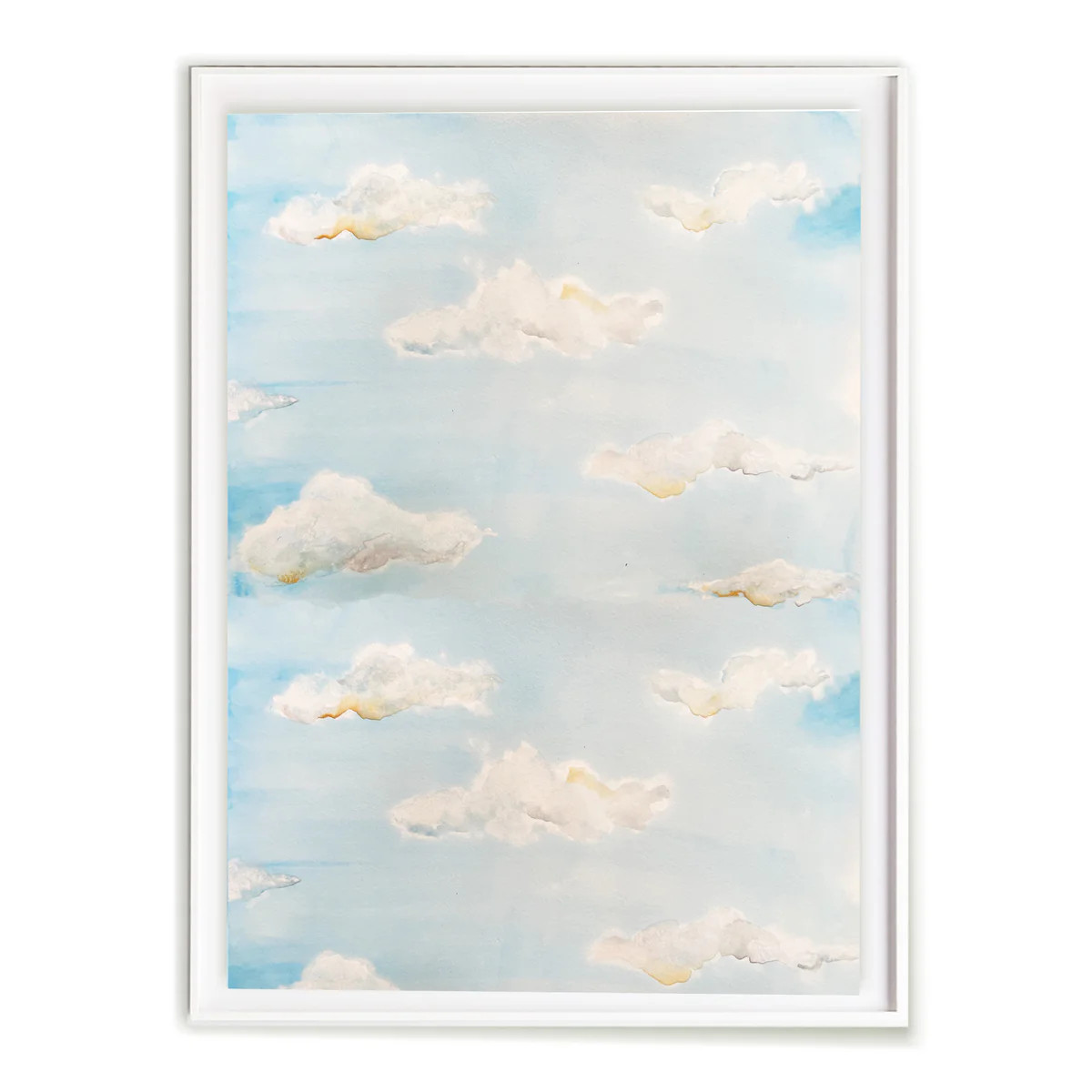 Fluffy Cotton Print | Nursery Cloud Watercolor Wall Art | Sweet Pea and Whimsy